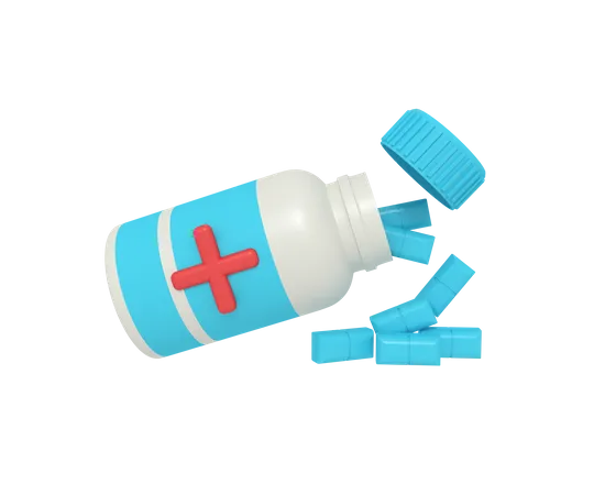 Medicine Bottle  3D Icon