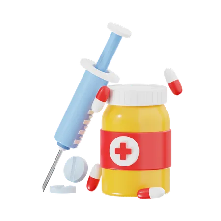 Medicine Bottle  3D Icon