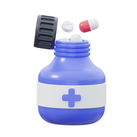 Medicine Bottle  3D Icon