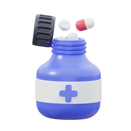 Medicine Bottle  3D Icon