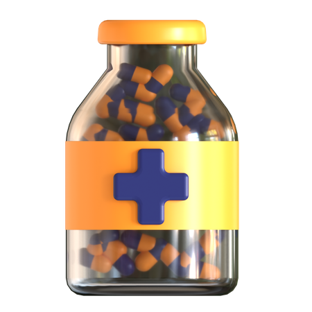 Medicine Bottle  3D Icon