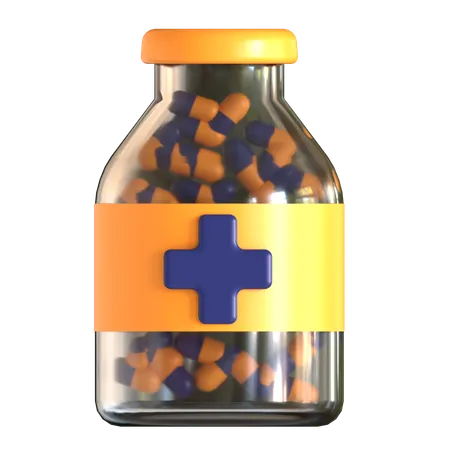 Medicine Bottle  3D Icon