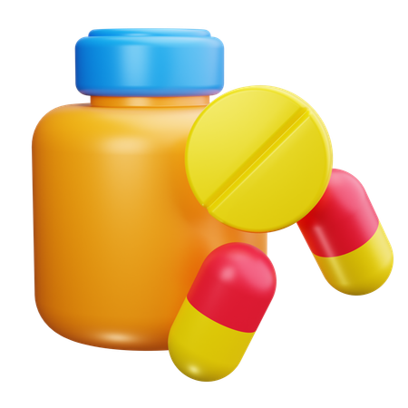 Medicine Bottle  3D Icon