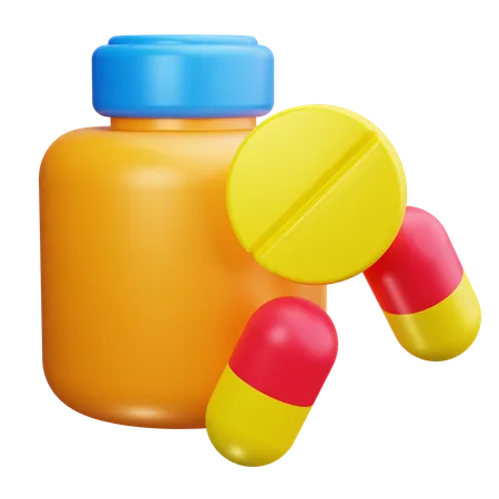 Medicine Bottle  3D Icon