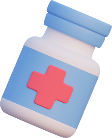 Medicine Bottle  3D Icon