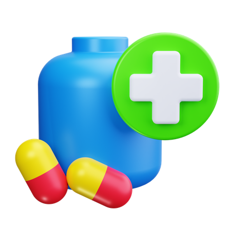 Medicine Bottle  3D Icon