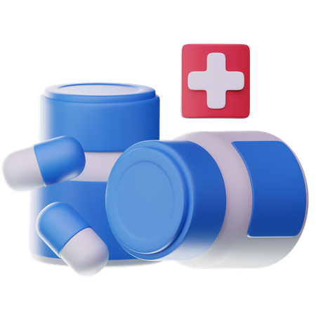 Medicine Bottle  3D Icon