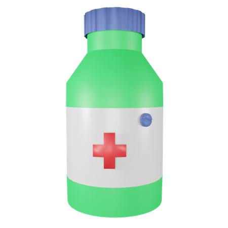 Medicine Bottle  3D Icon