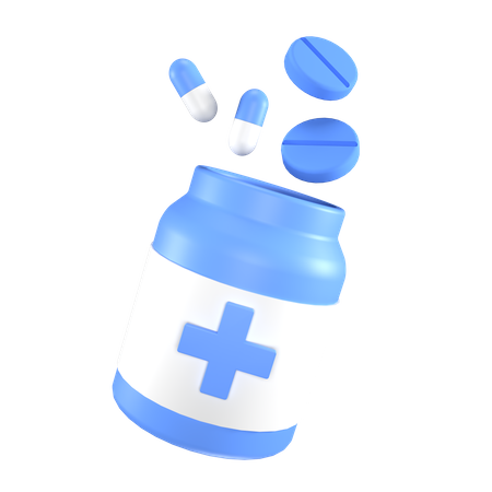 Medicine Bottle  3D Icon