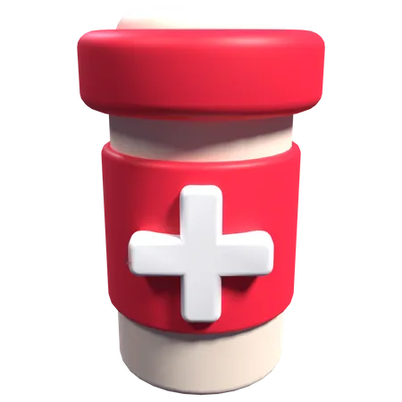 Medicine Bottle  3D Illustration