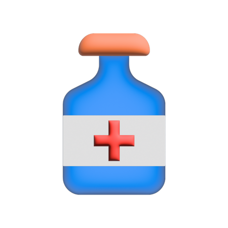 Medicine Bottle  3D Illustration