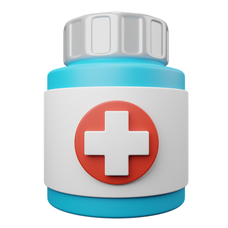 Medicine Bottle  3D Illustration