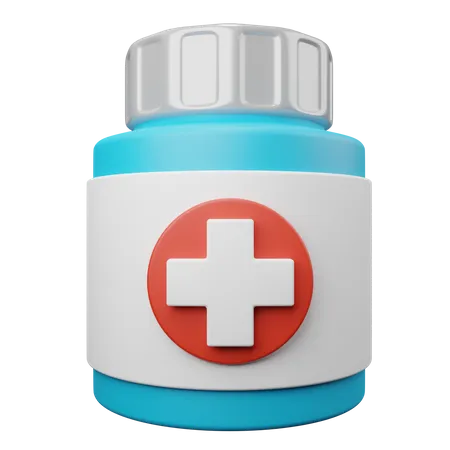 Medicine Bottle  3D Illustration