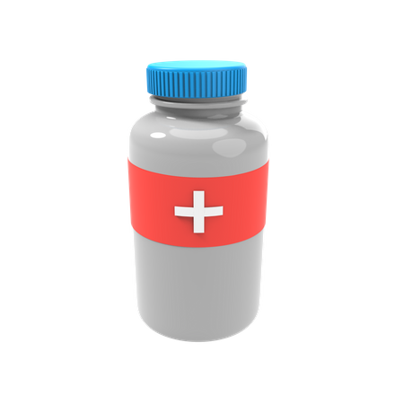 Medicine bottle  3D Illustration