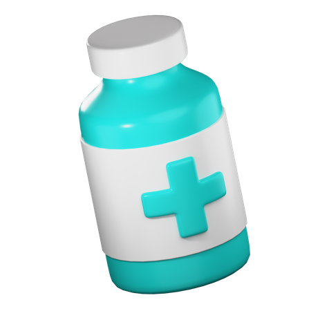 Medicine Bottle  3D Illustration