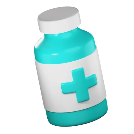 Medicine Bottle  3D Illustration