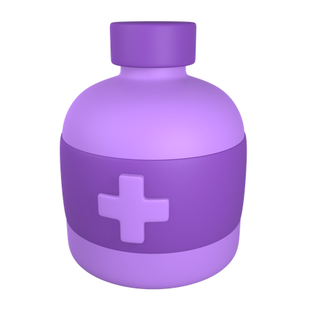 Medicine Bottle  3D Illustration