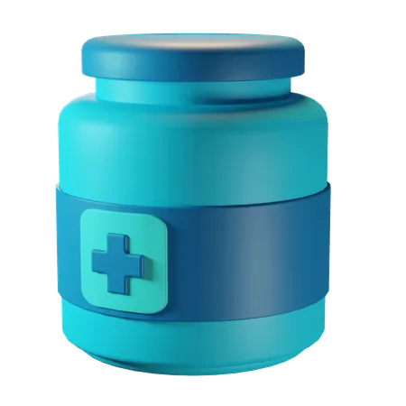 Medicine Bottle  3D Illustration