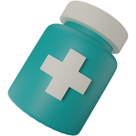 Medicine Bottle  3D Illustration