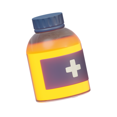 Medicine Bottle  3D Illustration