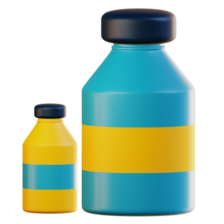 Medicine Bottle  3D Illustration