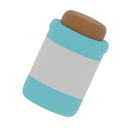 Medicine bottle  3D Illustration