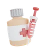 Medicine Bottle And Injection