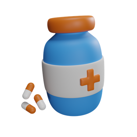 Medicine Bottles  3D Icon