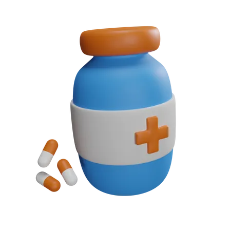 Medicine Bottles  3D Icon