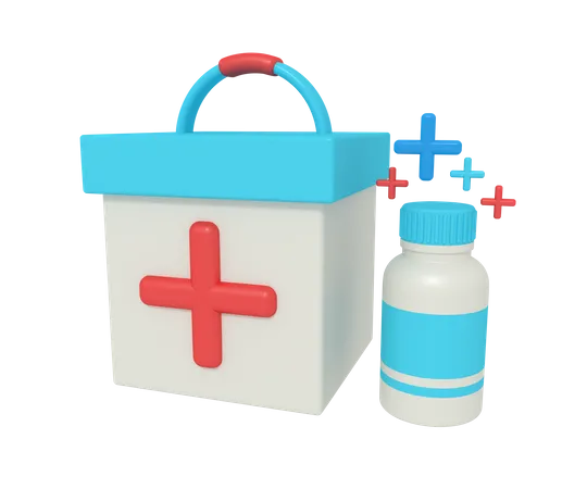 Medicine Box  3D Icon