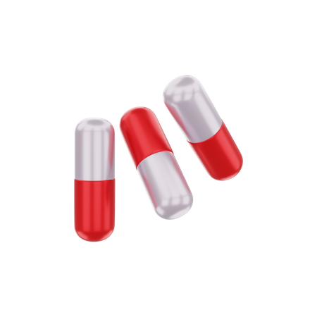 Medicine capsules  3D Illustration