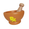 medicine crusher bowl 3d logo