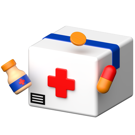 Medicine Delivery  3D Icon