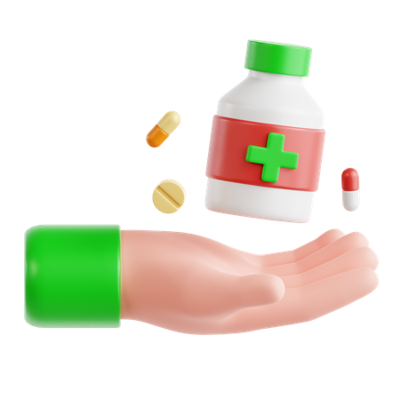 Medicine Donate  3D Icon