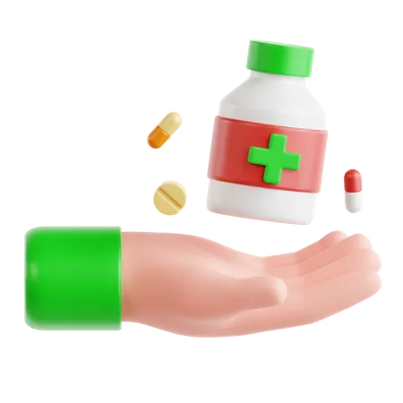 Medicine Donate  3D Icon