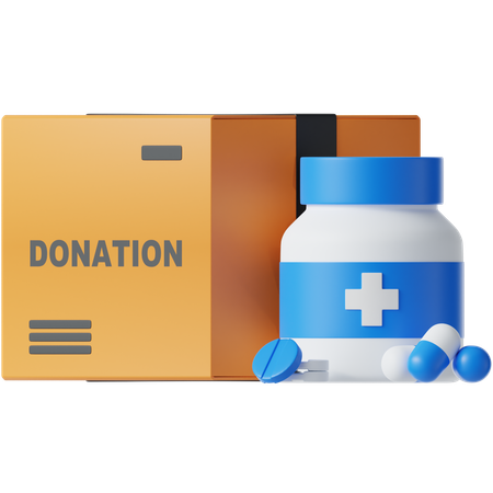 Medicine Donation  3D Icon