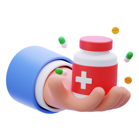 Medicine Donation  3D Icon