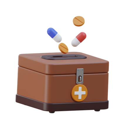 Medicine Donation  3D Icon