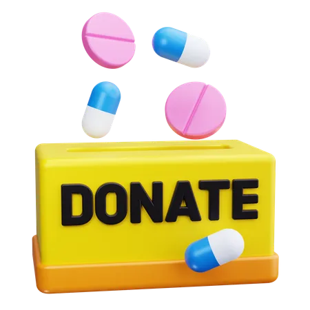 Medicine Donation  3D Icon