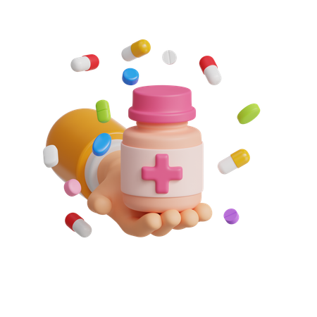 Medicine donation  3D Icon