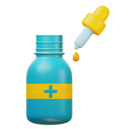 Medicine Dropper  3D Illustration