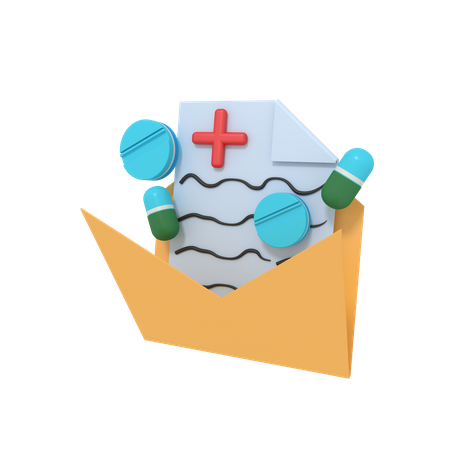 Medicine Folder 3D Icon