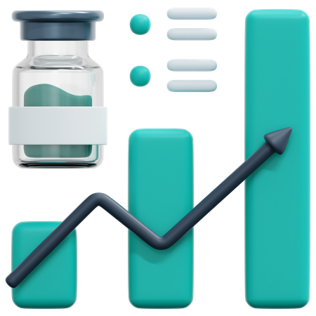 Medicine Growth Chart  3D Icon