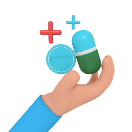 Medicine In Hand  3D Icon