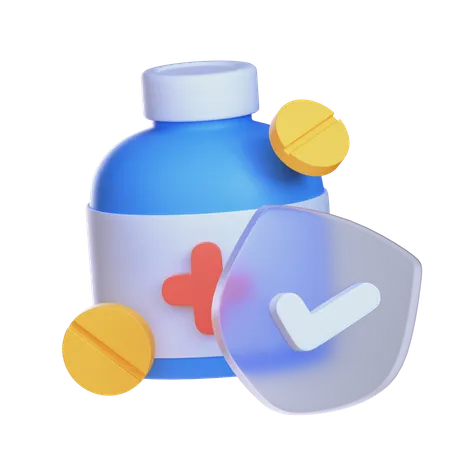 Medicine Insurance  3D Icon