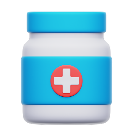 Medicine jar  3D Icon