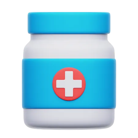 Medicine jar  3D Icon