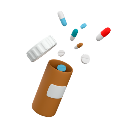 薬瓶  3D Icon