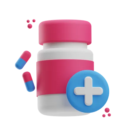 Medicine Jar  3D Icon