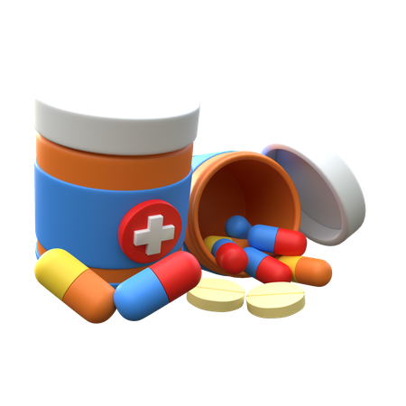 Medicine Jar  3D Icon